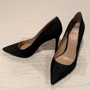 NWOB Vince Camuto dark denim heels, size 10
